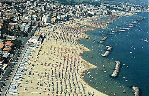 Another view of the beach of Pesaro