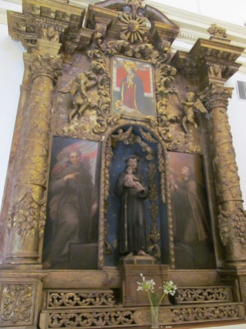 Saint Francis inside the church