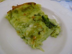 Green lasagne
