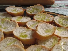 bread with the farm's olive oil