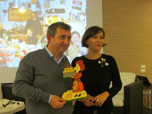 Vito with Cristina Ortolani, founder of the event