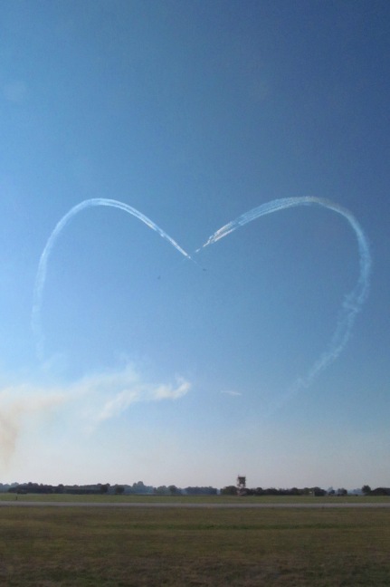 A heart in the sky